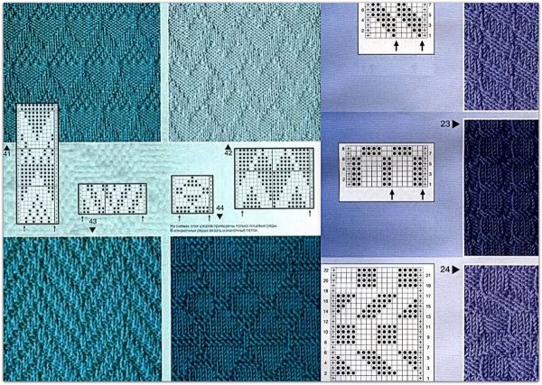 Вязание спицами узор листочек бесплатно