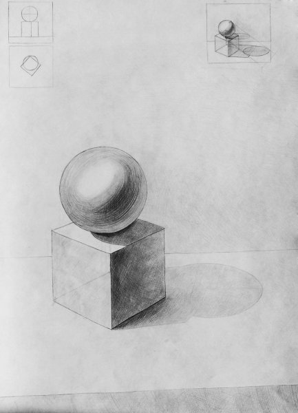 Рисование теней фигуры