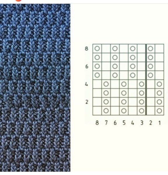 Схемы вязания спицами лицевые и изнаночные петли для шарфа