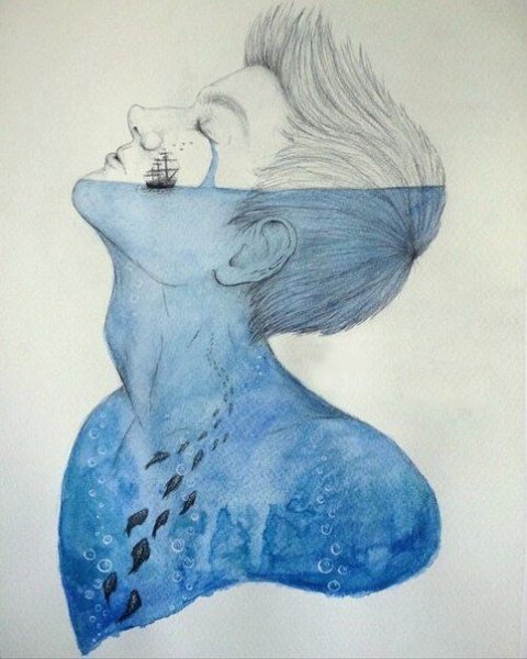 Интересные грустные рисунки