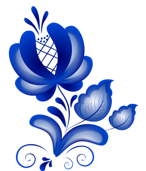 Элементы гжельской росписи Гжель