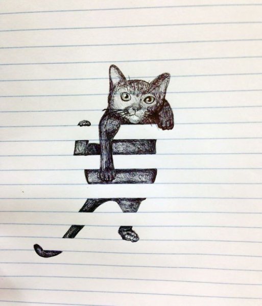 Прикольные простые рисунки