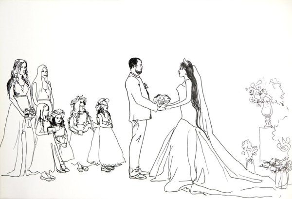 Раскраска свадьба