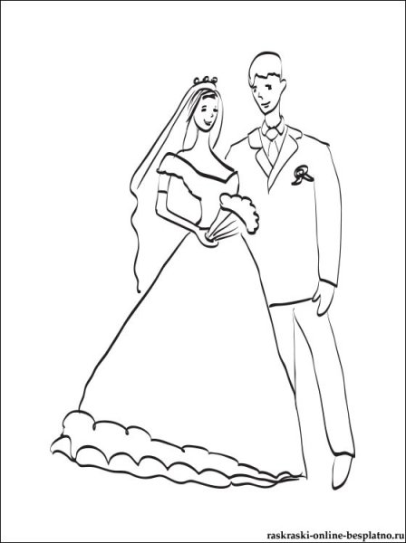 Свадебные рисунки для срисовки