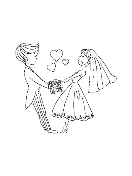 Рисунки на свадьбу для срисовки