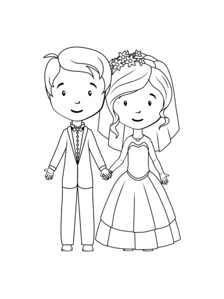Рисунки для свадьбы несложные