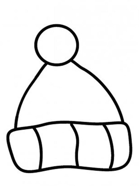 Раскраска шапочка для детей