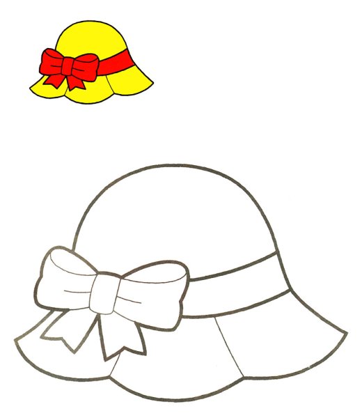 Шапочка раскраска