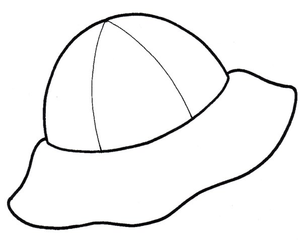 Панамка раскраска для детей