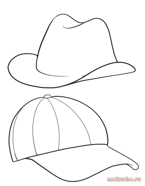 Кепка раскраска для детей