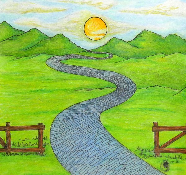 Нарисованная дорога