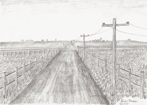 Дорога карандашом