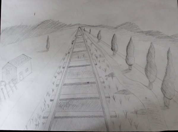 Воздушная перспектива рисунок