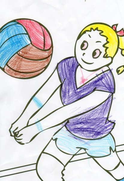 Рисование на спортивную тему