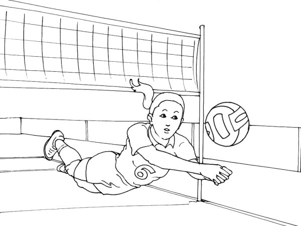Рисунок спорт волейбол