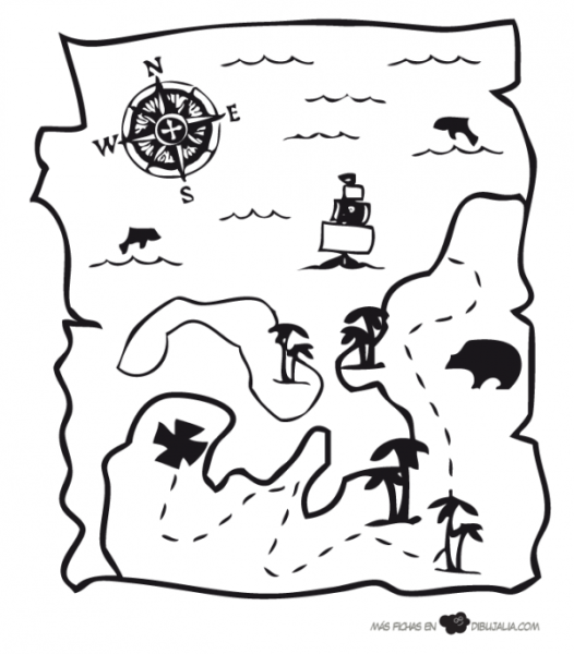 Детские пиратские карты