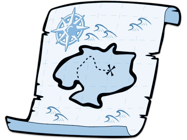 Карта нарисованная