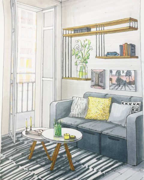 Зарисовки интерьера