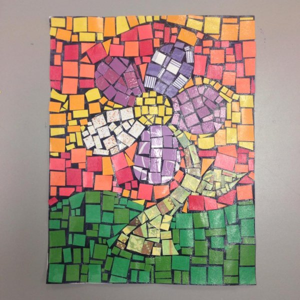 Натюрморт в технике аппликации