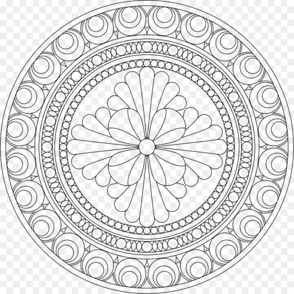 Денежная Мандала для раскрашивания