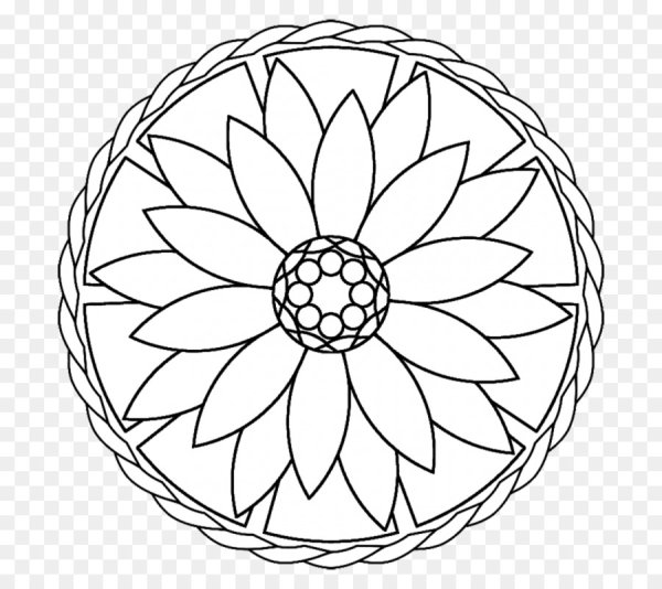 Мандалы для раскрашивания простые