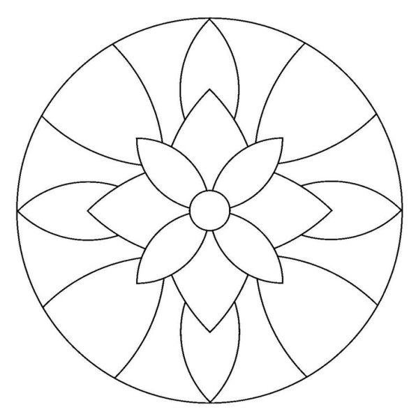 Простые мандалы для детей