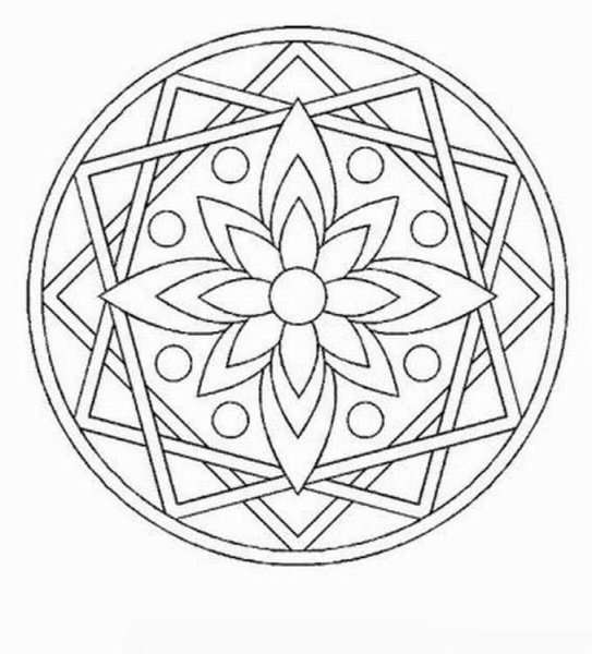 Растительный орнамент в круге