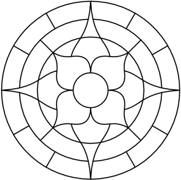 Замкнутый орнамент в круге