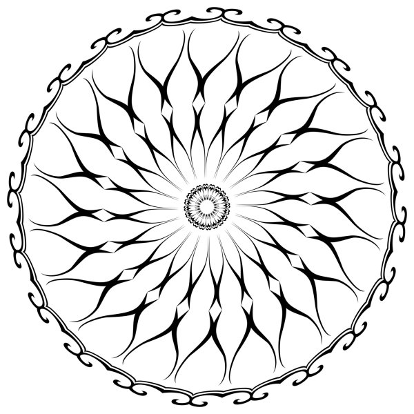 Мандала солнце