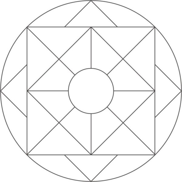 Геометрический узор в круге