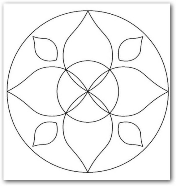 Простые мандалы для детей