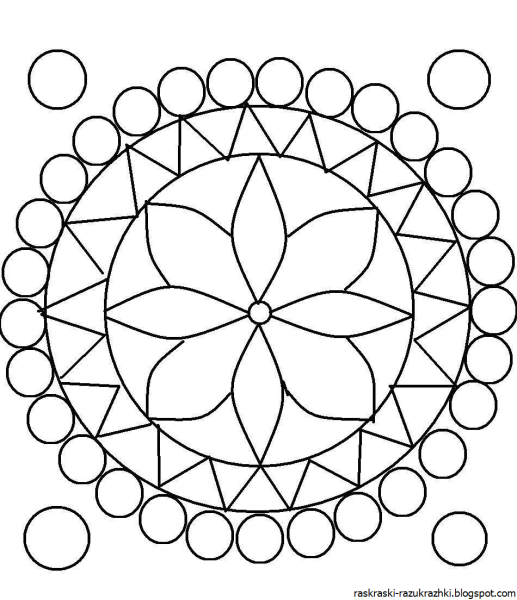 Рисование узора в круге