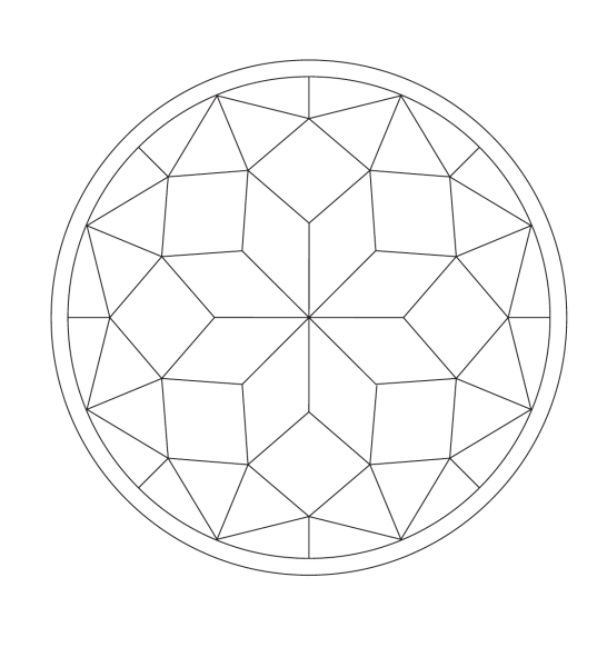 Геометрический узор в круге