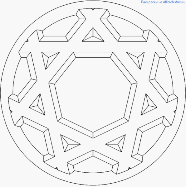 Мандалы для детей геометрические
