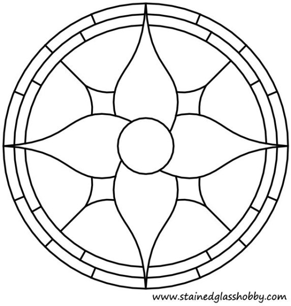 Готический витраж эскиз