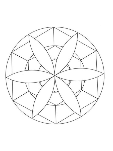 Симметричный узор в круге