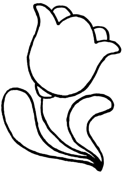 Раскраска колокольчик цветок