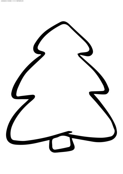 Елочка раскраска