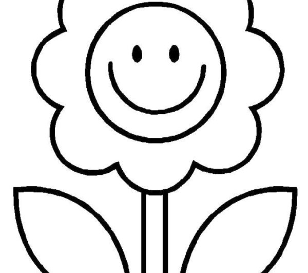 Цветы. Раскраска для малышей