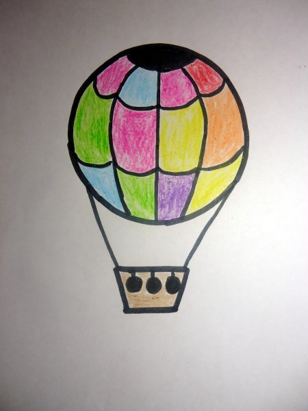 Воздушные шары карандашом