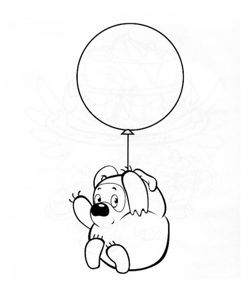 Раскраска шарики воздушные для детей