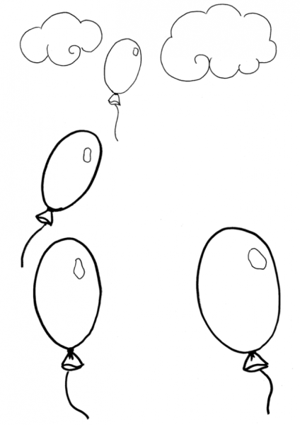 Акварельные воздушные шары