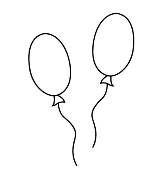 Воздушный шарик эскиз