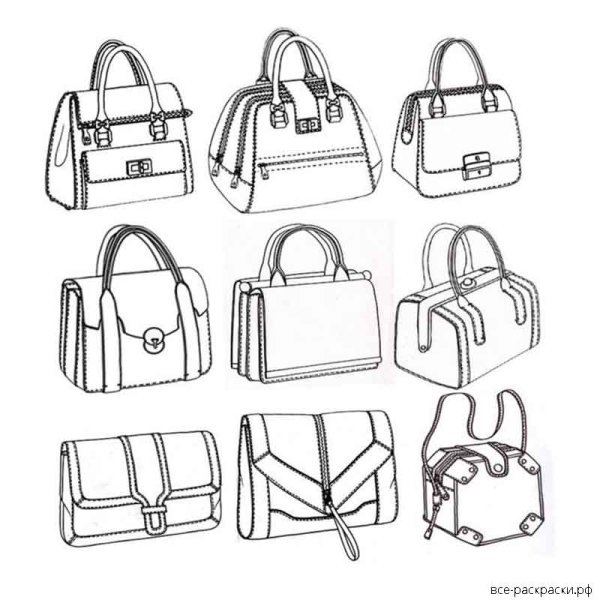 Эскиз женской сумочки