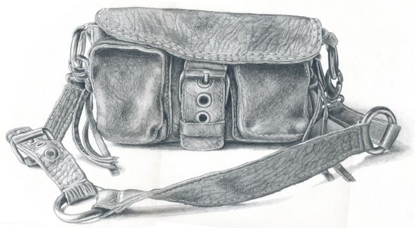 Сумка карандашом