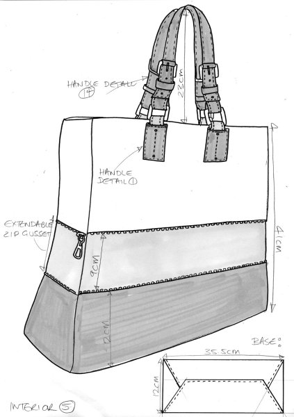 Сумка тоут выкройка