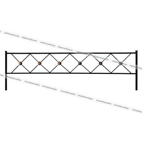 Ограда из профильной трубы