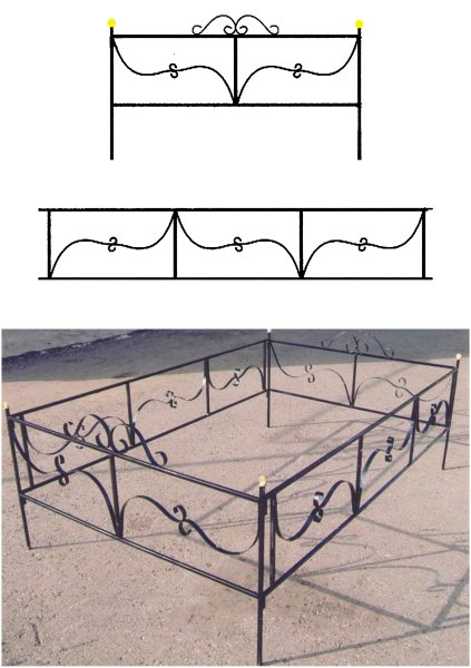 Оградки на кладбище