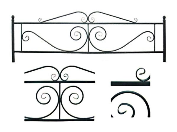 Простые узоры оградки