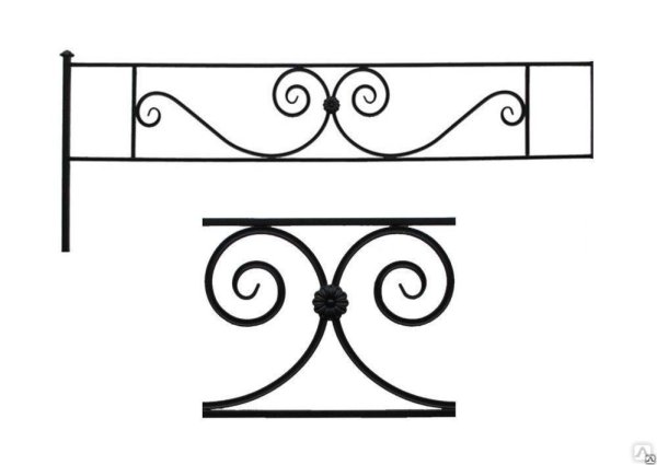 Кованые газонные ограждения